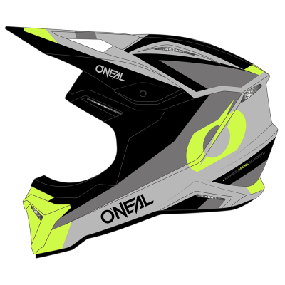 Κράνος μηχανής motocross O'NEAL 1SERIES STREAM BLACK/NEON YELLOW V.24